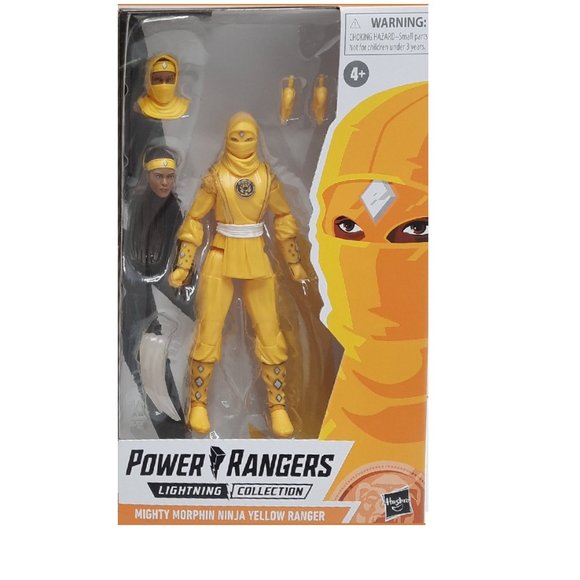 Ninja Yellow Ranger Lightning Collection Might Morphin Power Ranger  Figure - Picture 2 of 2
